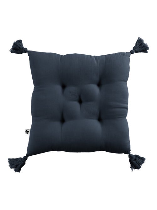 Galette de chaise & Coussin de sol - L'effet papillon - 100% gaze de coton 125 gr/m² - Kiabi