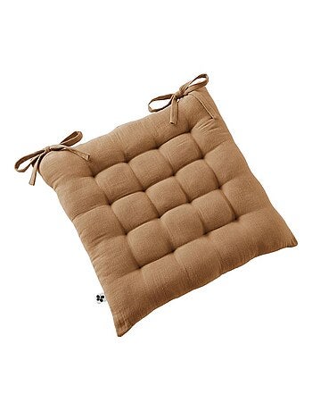 Galette de chaise & Coussin de sol - L'effet papillon - 100% gaze de coton 125 gr/m²