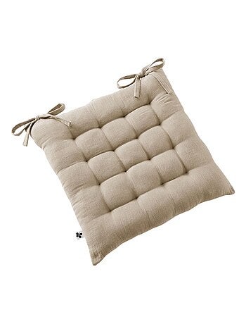 Galette de chaise & Coussin de sol - L'effet papillon - 100% gaze de coton 125 gr/m²