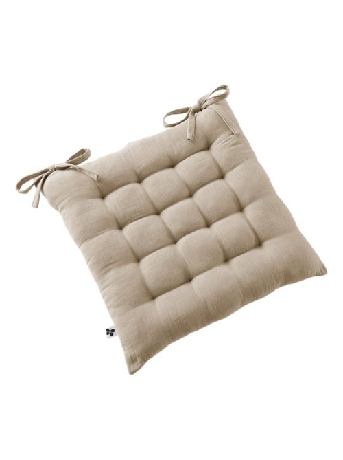 Galette de chaise & Coussin de sol - L'effet papillon - 100% gaze de coton 125 gr/m² - Kiabi