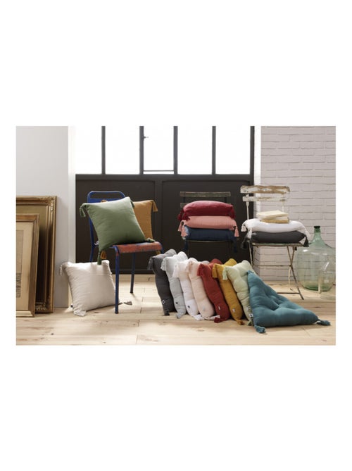 Galette de chaise & Coussin de sol - L'effet papillon - 100% gaze de coton 125 gr/m² - Kiabi Galette de chaise & Coussin de sol - L'effet papillon - 100% gaze de coton 125 gr/m² - Kiabi
