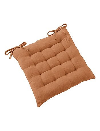 Galette de chaise & Coussin de sol - L'effet papillon - 100% gaze de coton 125 gr/m²