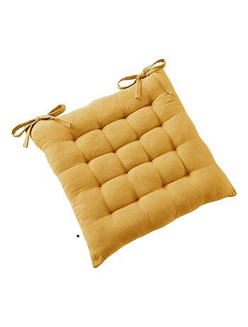 Galette de chaise & Coussin de sol - L'effet papillon - 100% gaze de coton 125 gr/m²