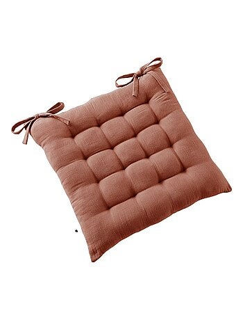 Galette de chaise & Coussin de sol - L'effet papillon - 100% gaze de coton 125 gr/m²