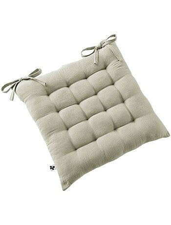 Galette de chaise & Coussin de sol - L'effet papillon - 100% gaze de coton 125 gr/m²