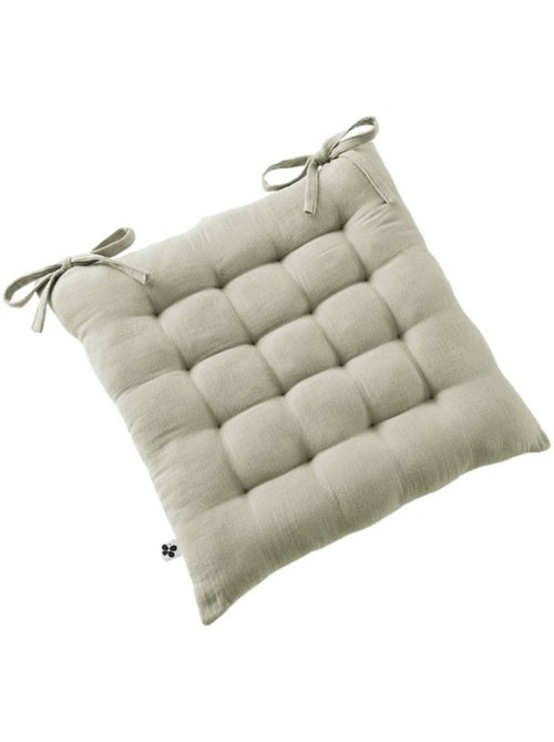 Galette de chaise & Coussin de sol - L'effet papillon - 100% gaze de coton 125 gr/m² - Kiabi