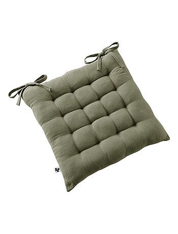 Galette de chaise & Coussin de sol - L'effet papillon - 100% gaze de coton 125 gr/m²