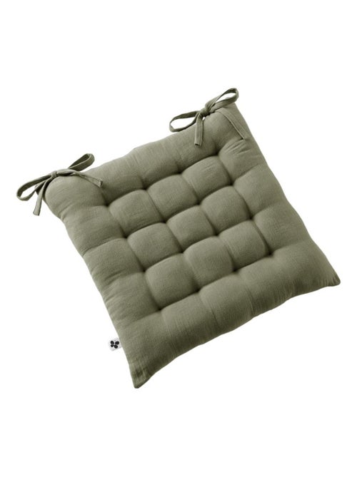 Galette de chaise & Coussin de sol - L'effet papillon - 100% gaze de coton 125 gr/m² - Kiabi