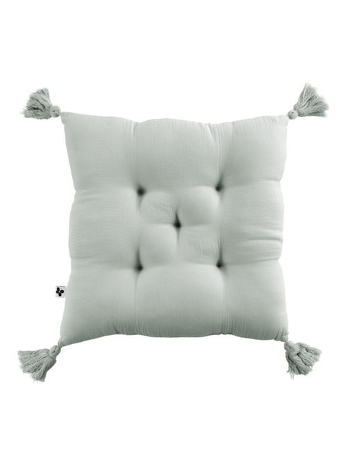 Galette de chaise & Coussin de sol - L'effet papillon - 100% gaze de coton 125 gr/m² - Kiabi