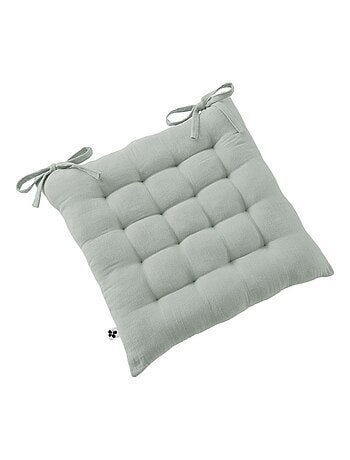 Galette de chaise & Coussin de sol - L'effet papillon - 100% gaze de coton 125 gr/m²