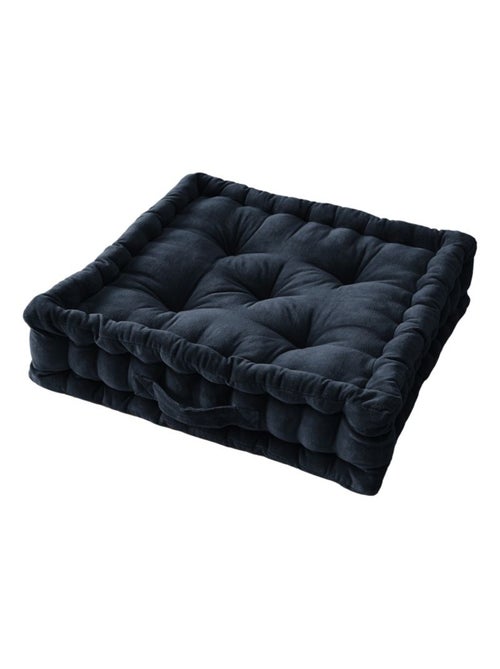Galette de chaise & Coussin de sol - L'effet papillon - 100% Velours de coton - Kiabi