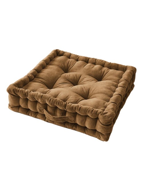 Galette de chaise & Coussin de sol - L'effet papillon - 100% Velours de coton - Kiabi