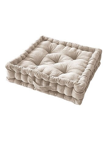 Galette de chaise & Coussin de sol - L'effet papillon - 100% Velours de coton