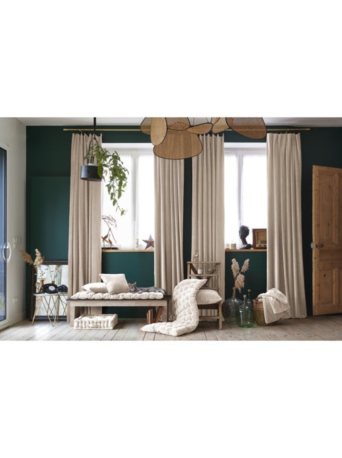 Galette de chaise & Coussin de sol - L'effet papillon - 100% Velours de coton - Kiabi