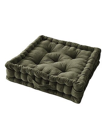 Galette de chaise & Coussin de sol - L'effet papillon - 100% Velours de coton