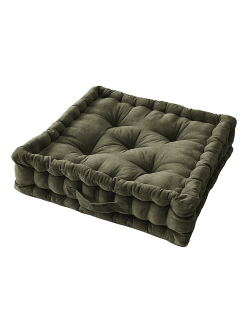 Galette de chaise & Coussin de sol - L'effet papillon - 100% Velours de coton - Kiabi