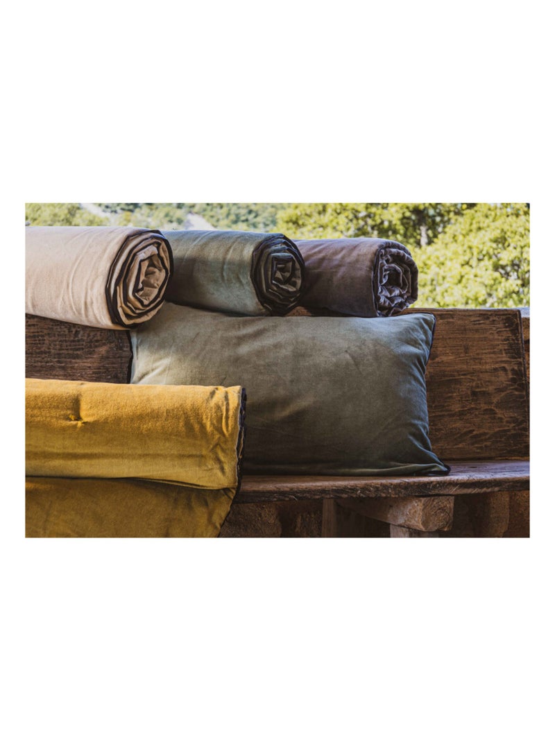 Galette de chaise & Coussin de sol - Vent du Sud - Coton Bronze - Kiabi