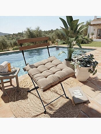Galette de Chaise déperlante anti UV pour l'extérieur Waltz