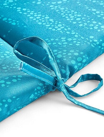 Galette de chaise déperlante avec dossier imprimée PARADISE