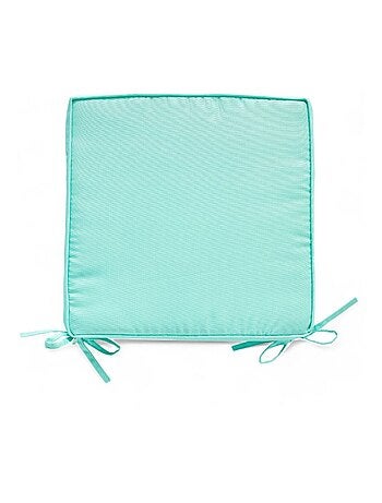 Galette de chaise déperlante avec nouettes PARADISE