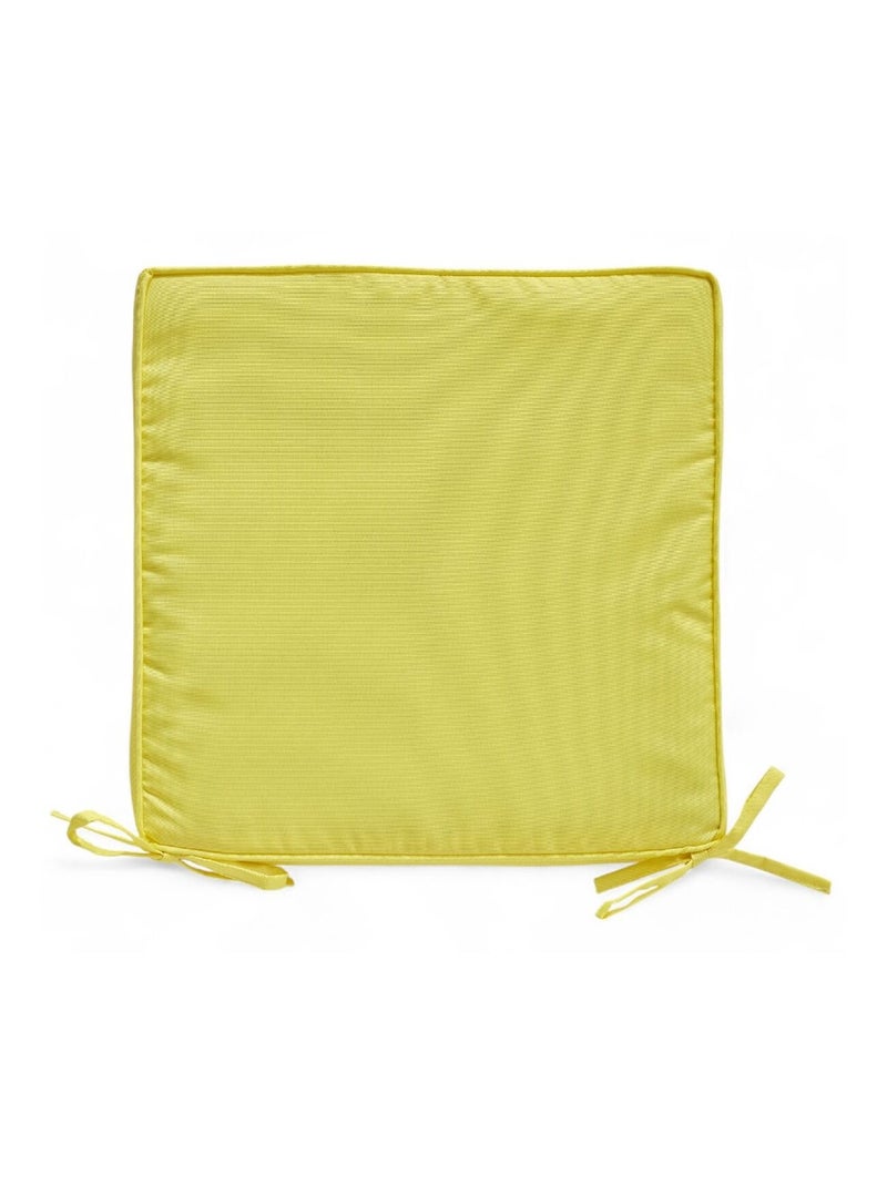 Galette de chaise déperlante avec nouettes PARADISE Jaune - Kiabi