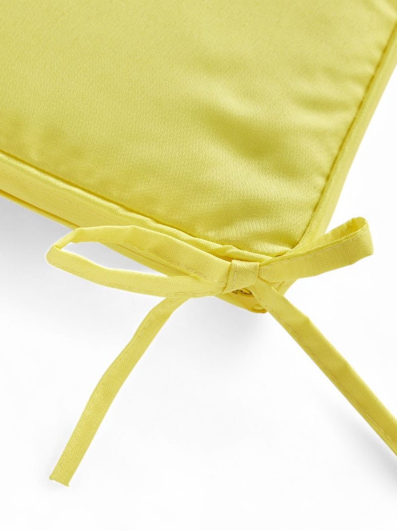 Galette de chaise déperlante avec nouettes PARADISE Jaune - Kiabi