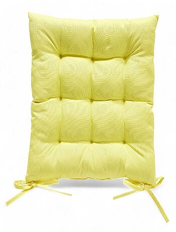 Galette de chaise déperlante avec nouettes PARADISE