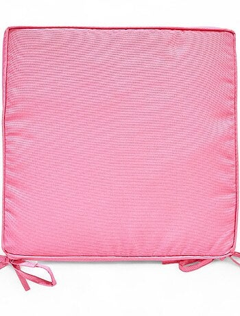 Galette de chaise déperlante avec nouettes PARADISE