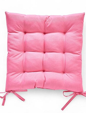 Galette de chaise déperlante avec nouettes PARADISE