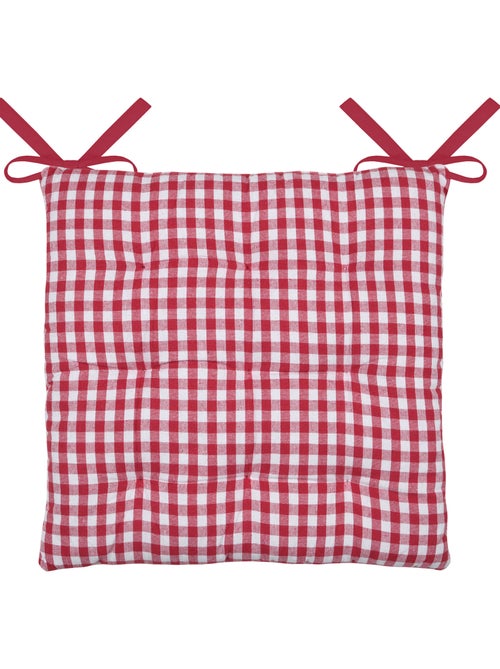 Galette de chaise double face à 9 points en polycoton - Kiabi