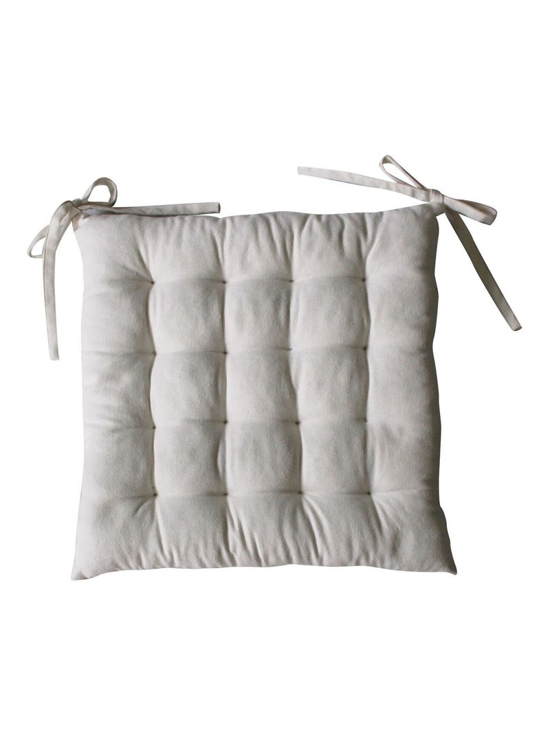 Galette de chaise DUNE Ecru - Kiabi