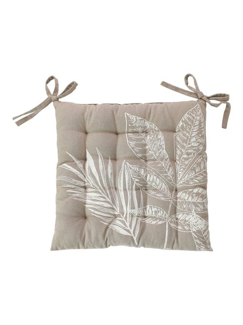 Galette de chaise en coton recyclée NATURA - Kiabi