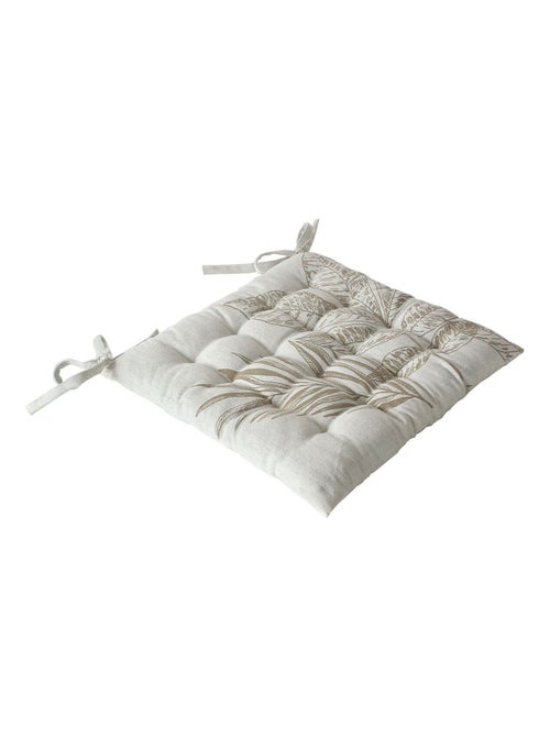 Galette de chaise en coton recyclée NATURA - Kiabi