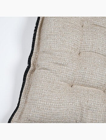 Galette de chaise en poly-lin avec finitions passepoil