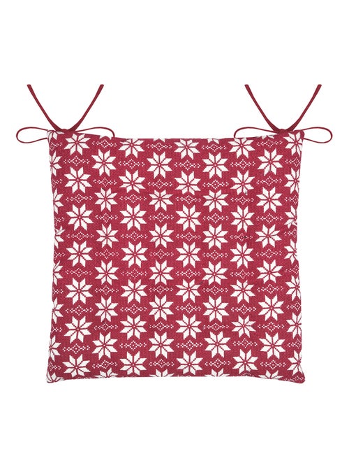 Galette de chaise esprit chalet traditionnel en coton - Kiabi