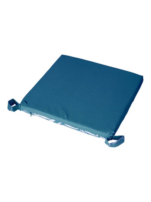 Galette de chaise extérieur imperméable à Scratch en Tissu déperlant bicolore imprimé - Kiabi