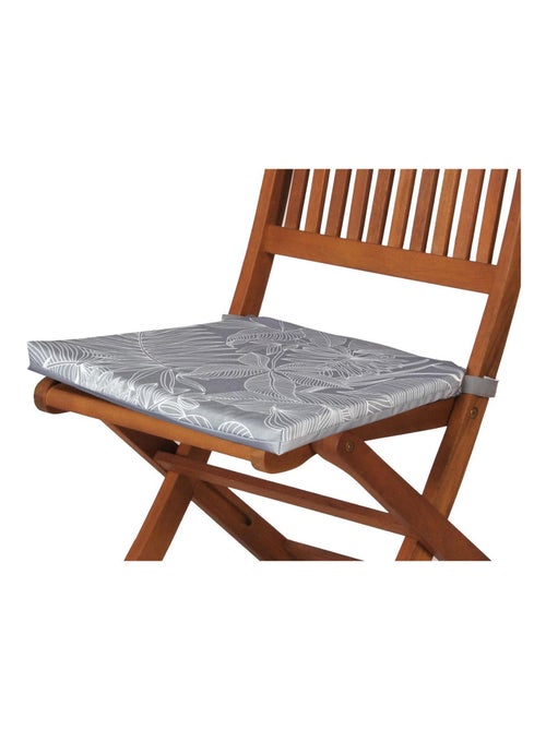 Galette de chaise extérieur imperméable à Scratch en Tissu déperlant bicolore imprimé - Kiabi