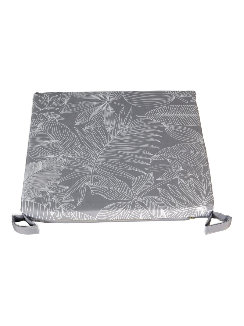 Galette de chaise extérieur imperméable à Scratch en Tissu déperlant bicolore imprimé Gris Gris Gris - Kiabi
