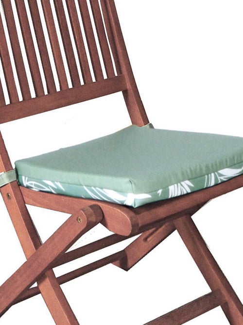 Galette de chaise extérieur imperméable à Scratch en Tissu déperlant bicolore imprimé, Lot de 2. - Kiabi