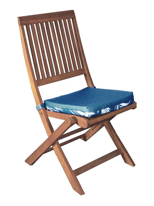 Galette de chaise extérieur imperméable à Scratch en Tissu déperlant bicolore imprimé, Lot de 2. - Kiabi