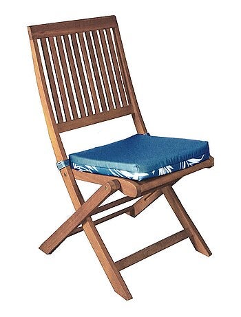 Galette de chaise extérieur imperméable à Scratch en Tissu déperlant bicolore imprimé, Lot de 4.