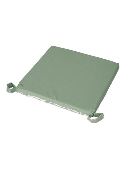 Galette de chaise extérieur imperméable à Scratch en Tissu déperlant bicolore imprimé, Lot de 4. - Kiabi
