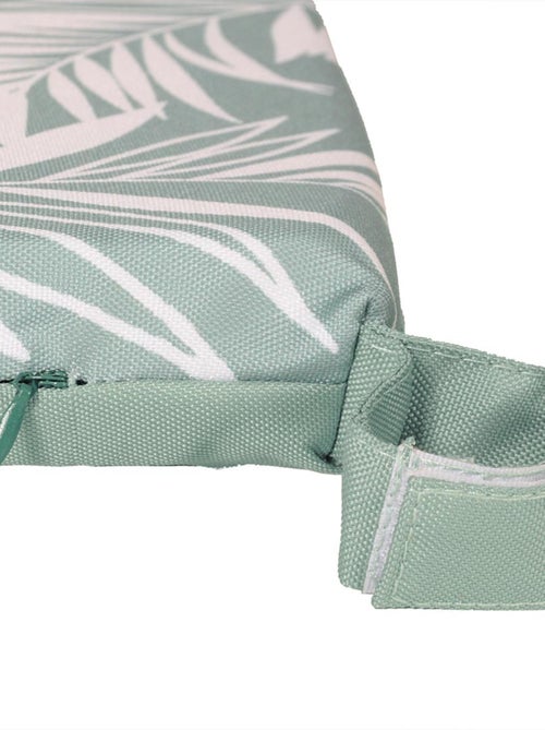 Galette de chaise extérieur imperméable à Scratch en Tissu déperlant bicolore imprimé, Lot de 4. - Kiabi