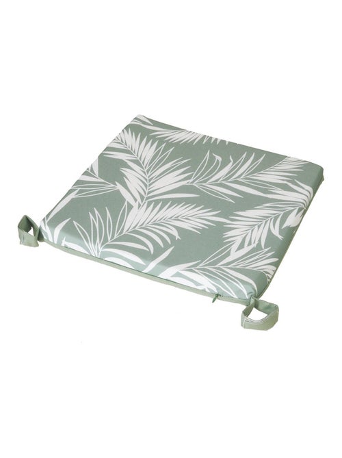 Galette de chaise extérieur imperméable à Scratch en Tissu déperlant bicolore imprimé - Kiabi