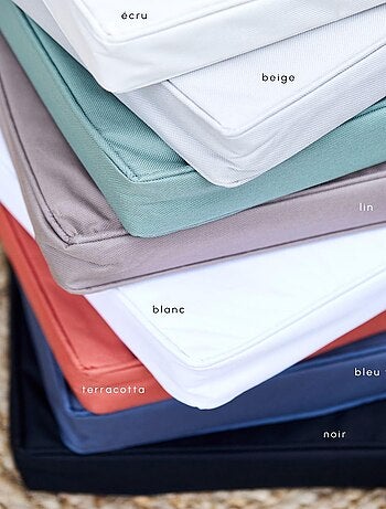 Galette de chaise extérieur imperméable et déhoussable MINORQUE