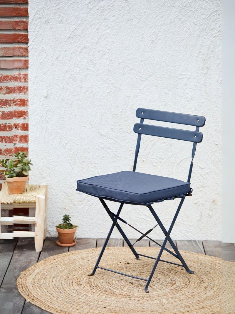 Galette de chaise extérieur imperméable et déhoussable MINORQUE gris anthracite - Kiabi