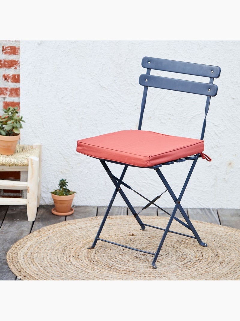 Galette de chaise extérieur imperméable et déhoussable MINORQUE Terracotta - Kiabi