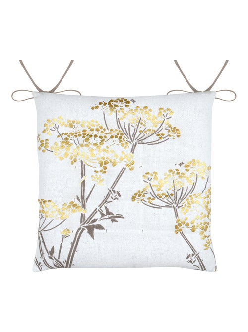 Galette de chaise feuillage doré pour intérieur chic - Kiabi