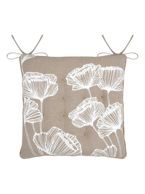 Galette de chaise florale ambiance apaisante - Kiabi