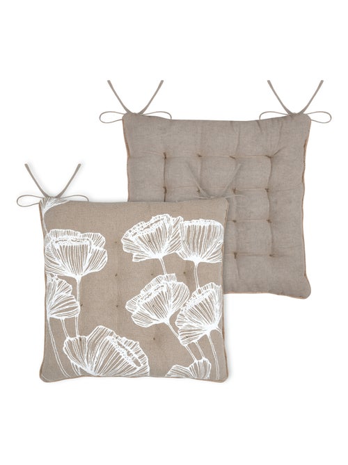 Galette de chaise florale ambiance apaisante - Kiabi
